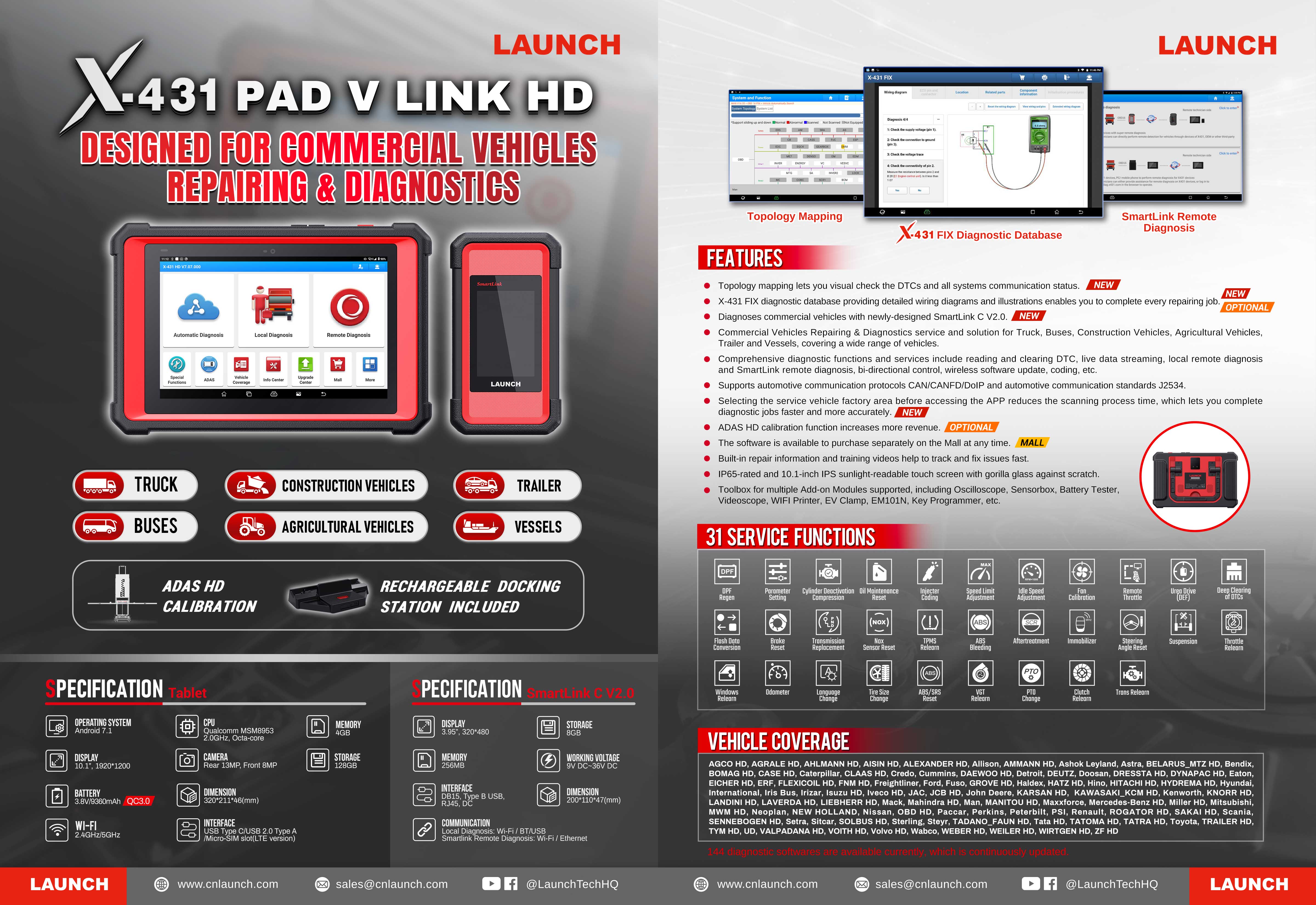 X-431 PAD5 LINK HD